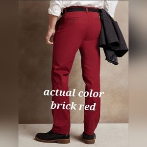 Red chinos pant actual 30 x 31.5 brick red
